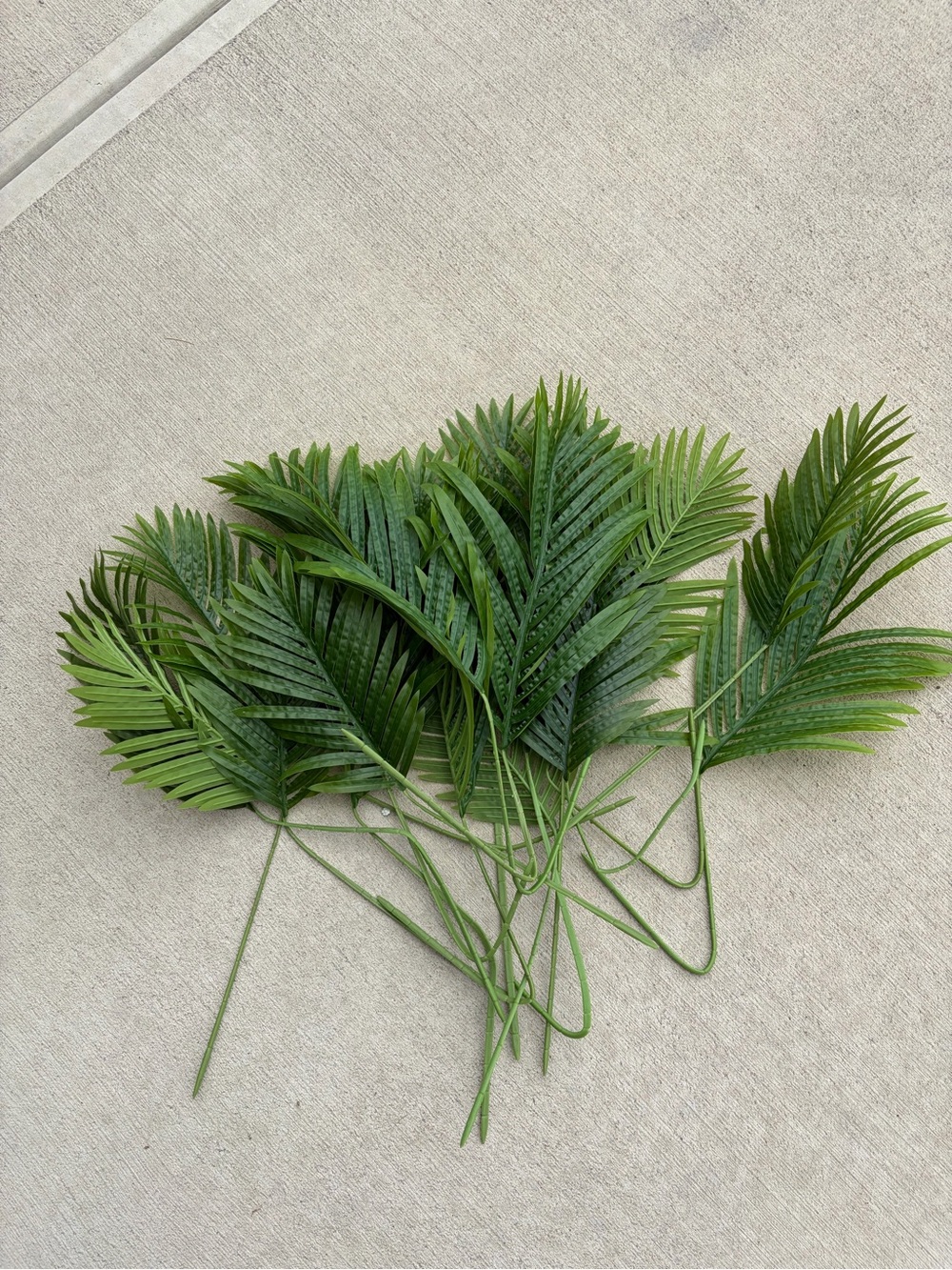 18 Artificial Palm Leaves